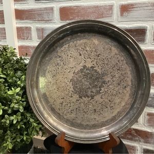 Vintage William Rogers Silver Plate Serving Tray - Very Nice Design